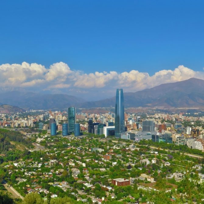 Santiago With Mountains In The Background Chile 800